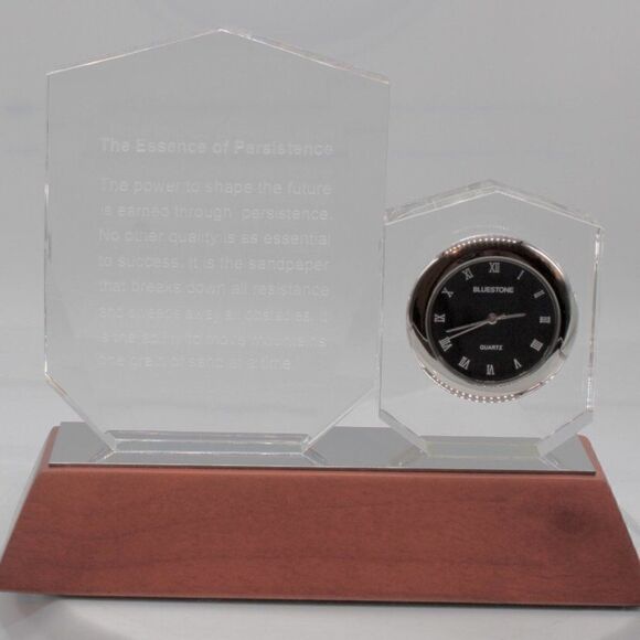 Inspirational Desk Clock (Persistence) by Bluestone Designs - Picture 4 of 7